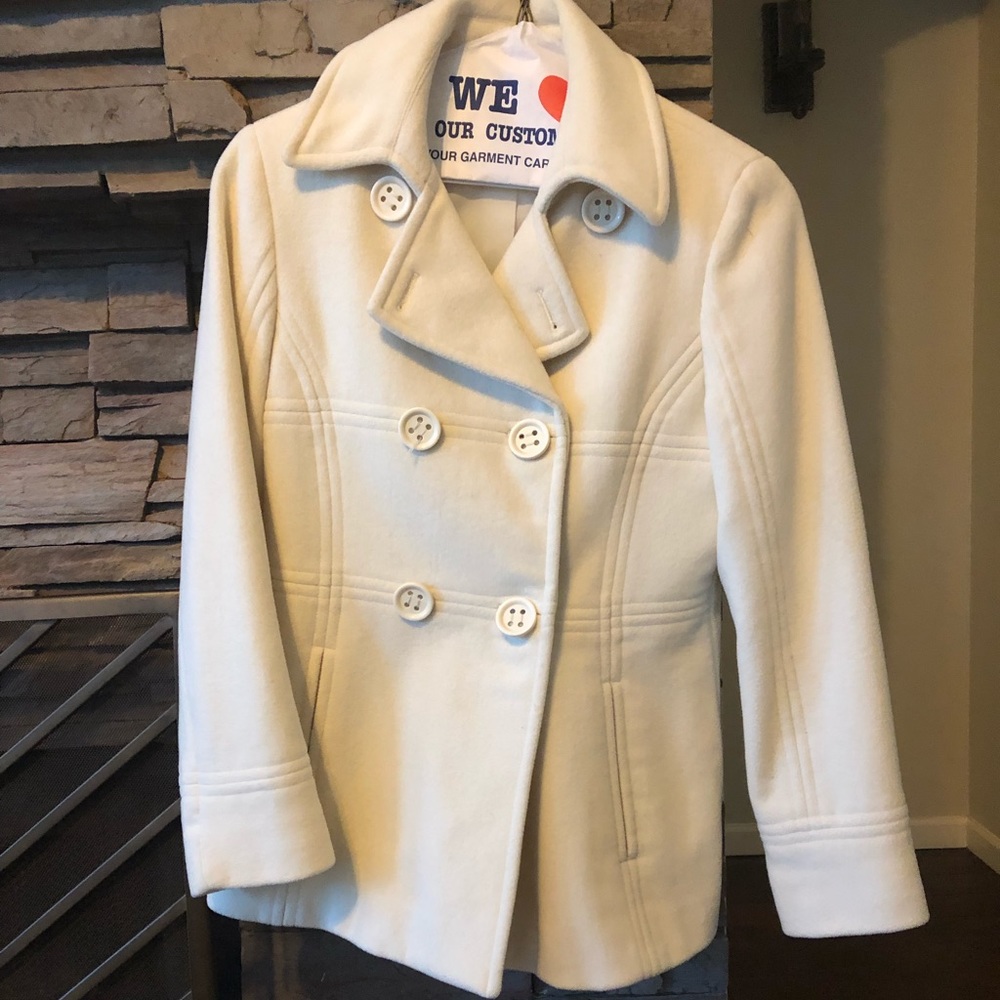 Kenneth Cole Winter White Peacoat